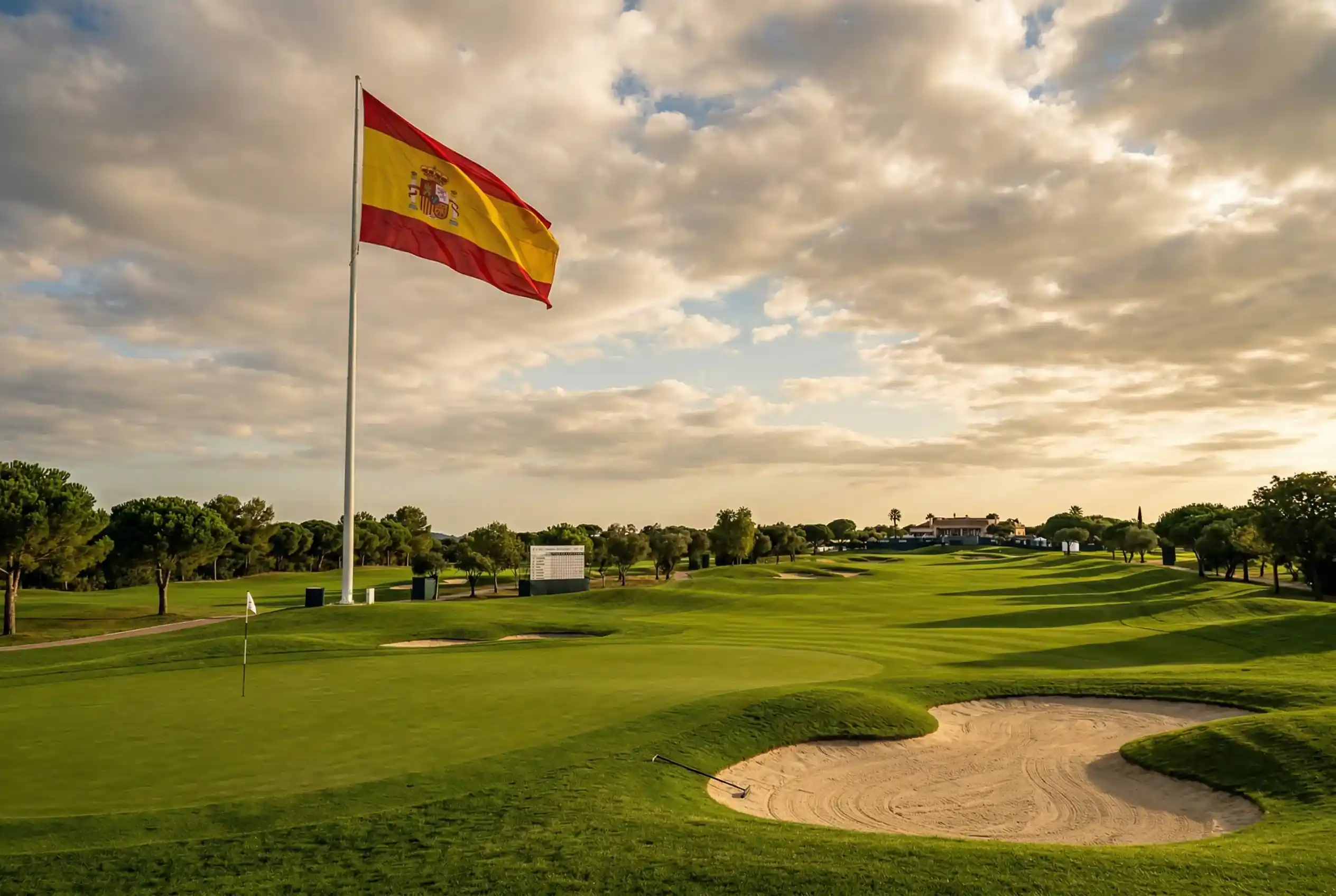 Teléfono móvil con app de apuestas de golf mostrando cuotas en directo y marcador del torneo
